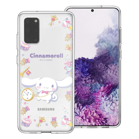 Galaxy Note20 Case (6.7inch) Sanrio Cute Clear Soft Jelly Cover - Circle Cinnamoroll