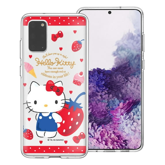 Galaxy Note20 Case (6.7inch) Sanrio Cute Clear Soft Jelly Cover - Flex Hello Kitty