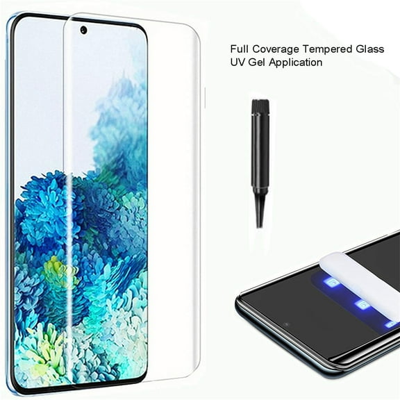 Galaxy Note20 Screen Protector, Full HD Curved Edge [Liquid UV Tempered Glass][Exclusive Solution for Ultrasonic Fingerprint] Easy Install Kit for Samsung Galaxy Note20 5G