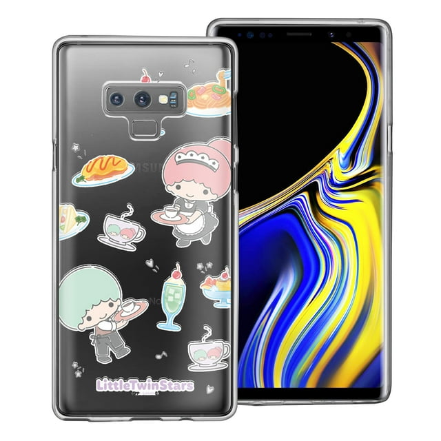 Galaxy Note9 Case Sanrio Cute Clear Soft Jelly Cover - Cafe Little Twin Stars