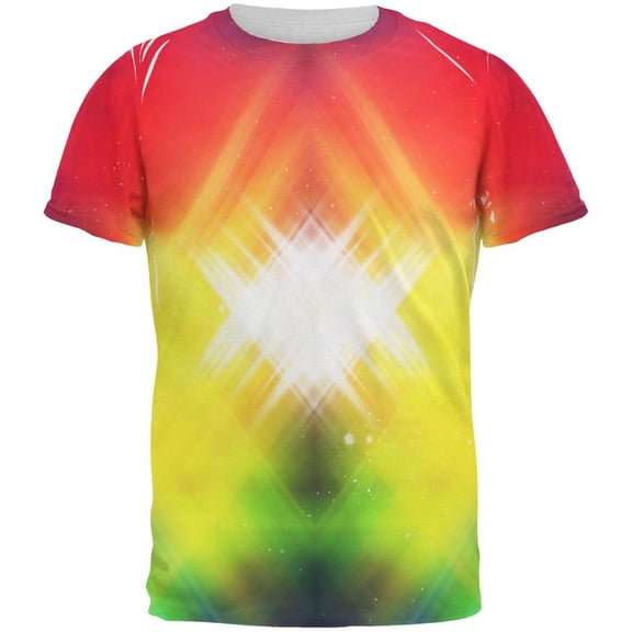 Galaxy Nova 70s Flashback All Over Mens T Shirt Multi 2XL
