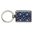 thumbnail image 1 of Galaxy Outer Space Astronomy Pattern Metal Rectangle Keychain, 1 of 7