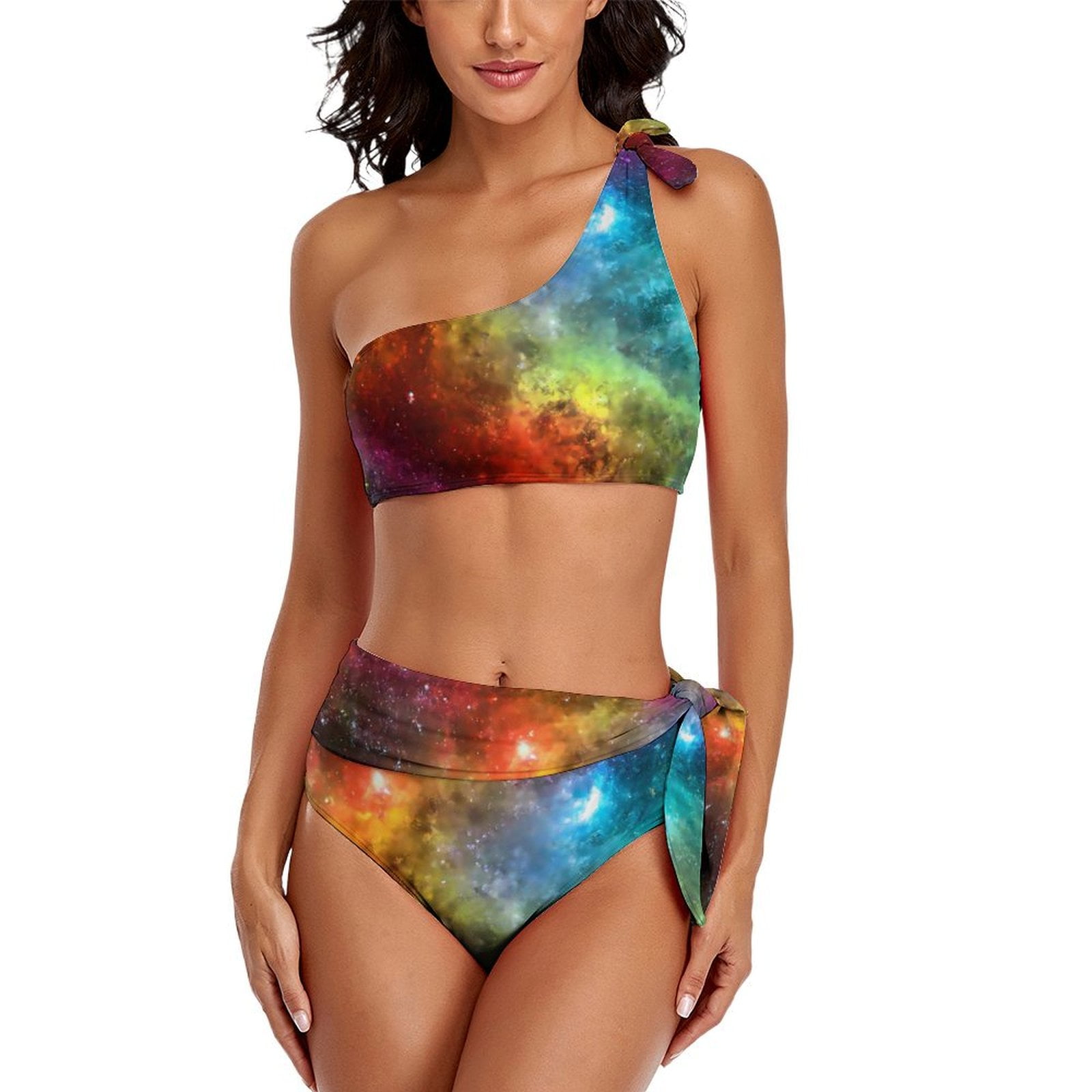 Star Nebula Galaxy Space One Piece Swimsuite