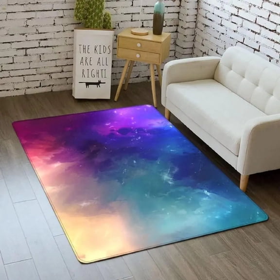 Galaxy Outer Space Carpet for Living Room Home r Bedroom Floor Mats for Children's Boys Crawling Area Rugs Playroom Pads