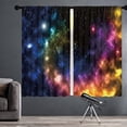 thumbnail image 1 of Galaxy Outer Space Curtains, Colorful Nebula Window Curtains 42x63 Inch for Bedroom Living Room, Universe Planets Fantasy Starry Boys Teen Window Drapes Treatment Draperies (2 Panels), 1 of 5