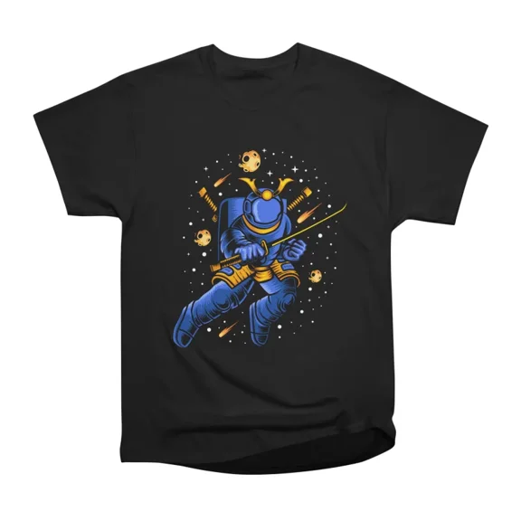 Galaxy Outer Space Ninja Astronaut T-Shirt Tee Gift For Him Merch For Her Apparel For Frie