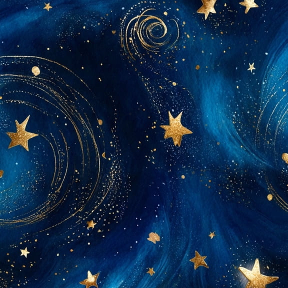 Galaxy Peel and Stick Wallpaper Starry Night Sky Golden Stars Cosmic Swirls Wall Mural 17.7in x 9.8ft Self Adhesive Removable Wall Paper Renter Friendly Wallpaper for Nursery Bedroom Cabinets