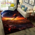 thumbnail image 1 of Galaxy Planet Star 3D Universe Space Carpet Rug for Home Living Room Bedroom Sofa Doormat r Kid Area Rug Non-slip Floor Mat, 1 of 5