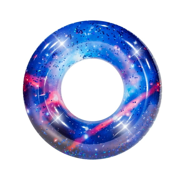 Galaxy Pool Tube 36" - Auriga Blue Glitter -