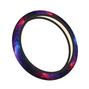 Galaxy Print Anti-Slip Neoprene Steering Wheel Cover, Universal 15 Inch Fit Vehicles, Sedans, SUVs, Vans, Trucks