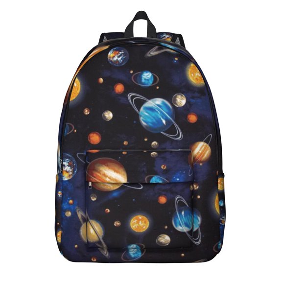 Galaxy Print Backpack for Space Geeks&nbsp;- Sci-Fi Lovers Waterproof School Backpack with Cosmic Nebula Design, Durable Laptop Bookbag for Students & Commuters (Starry Night Theme)
