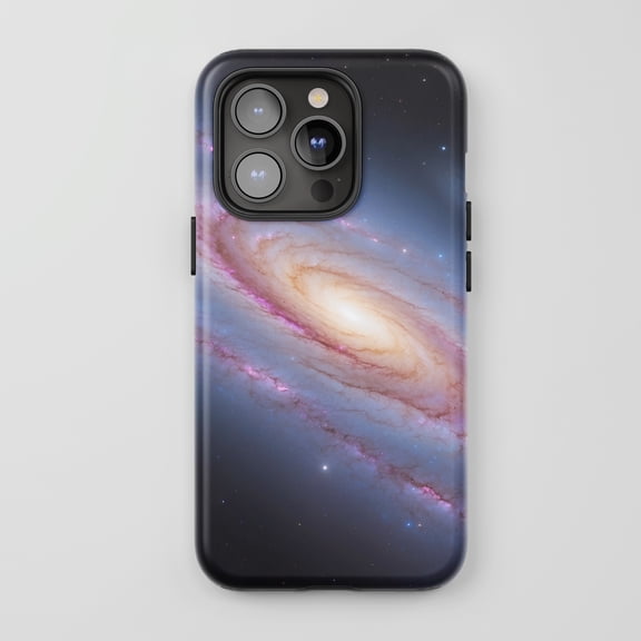 Galaxy Print Phone Case For All iPhone Series Tough Protective Case Space Theme Blue Pink
