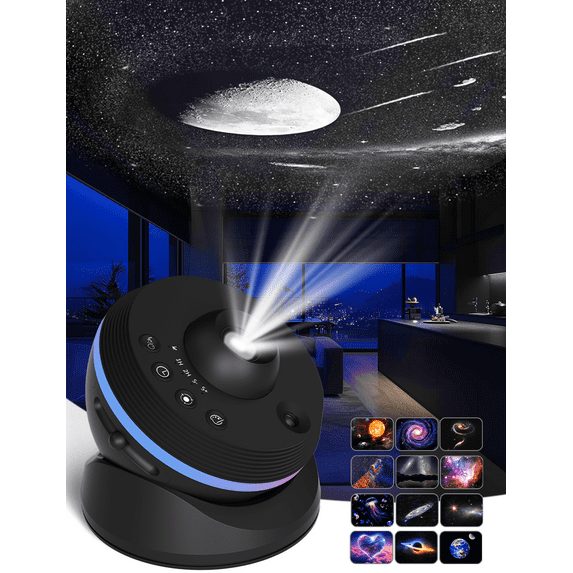 Galaxy Projector, 13 in 1 Planetarium Star Projector Realistic Starry Sky Night Light with Solar System Constellation Moon for Kids Adults Bedroom Ceiling Home Theater Living Room Decor