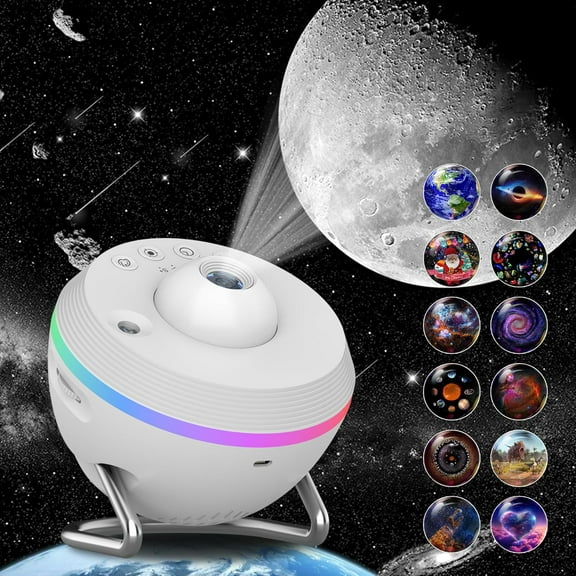 Galaxy Projector, 13 in 1 HD Planetarium Star Projector for Bedroom, Kids' Star Light with Meteor Effects and Timer