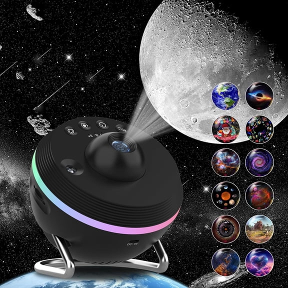 Galaxy Projector, 13 in 1 HD Planetarium Star Projector for Bedroom, Kids' Star Light with Meteor Effects and Timer