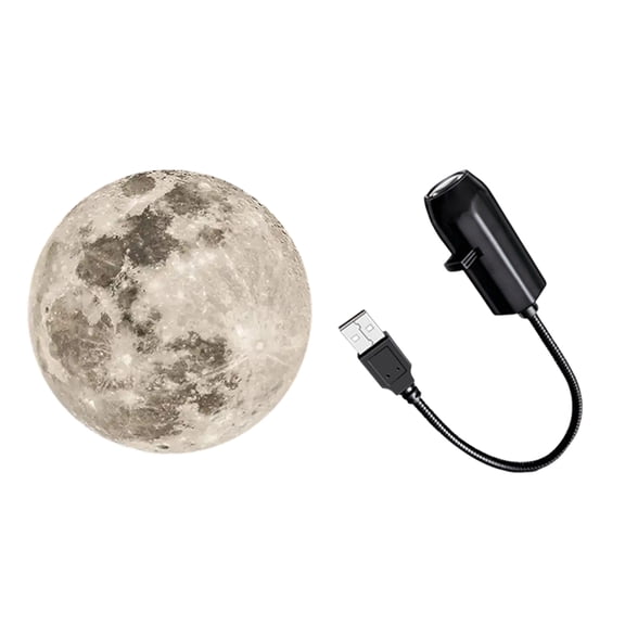 Galaxy Projector, 2-in-1 Starry Sky Projector & Night Light, 360° Adjustable LED Space Galaxy Lamp, Milky Way Mood Lighting, HD Image Star Projectors for Bedroom Hallway Ceiling Decor Moon A