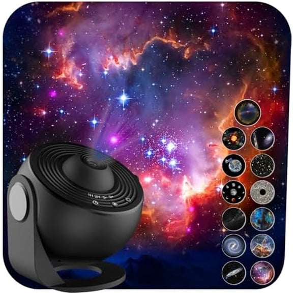 Galaxy Projector for Bedroom,13 in 1 Planetarium Star Projector with Solar System & Constellation,Ceiling Night Light with Timer,LED Space Galaxy Lamp Bedroom Room Decor for Adults Kids
