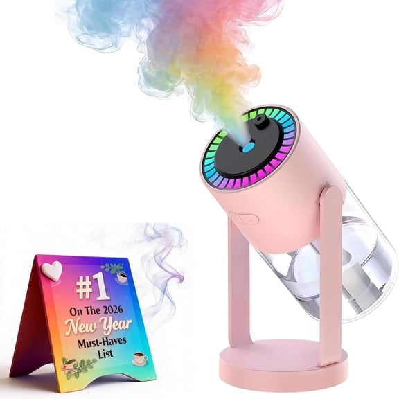 Galaxy Projector Humidifier - 2-in-1 Portable Cool Mist Humidifier with Starry Night Light, Aromatherapy for Bedroom, Car, Office(1pcs-pink)