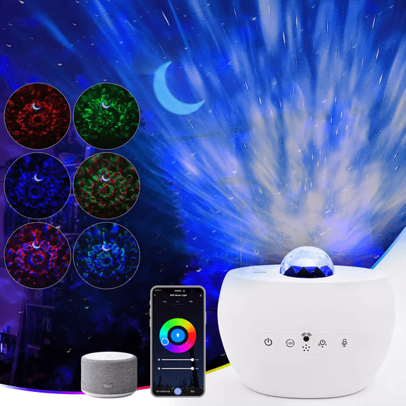 Galaxy Projector Laser Star Night Light Bedside Starry Night Lamp App Control