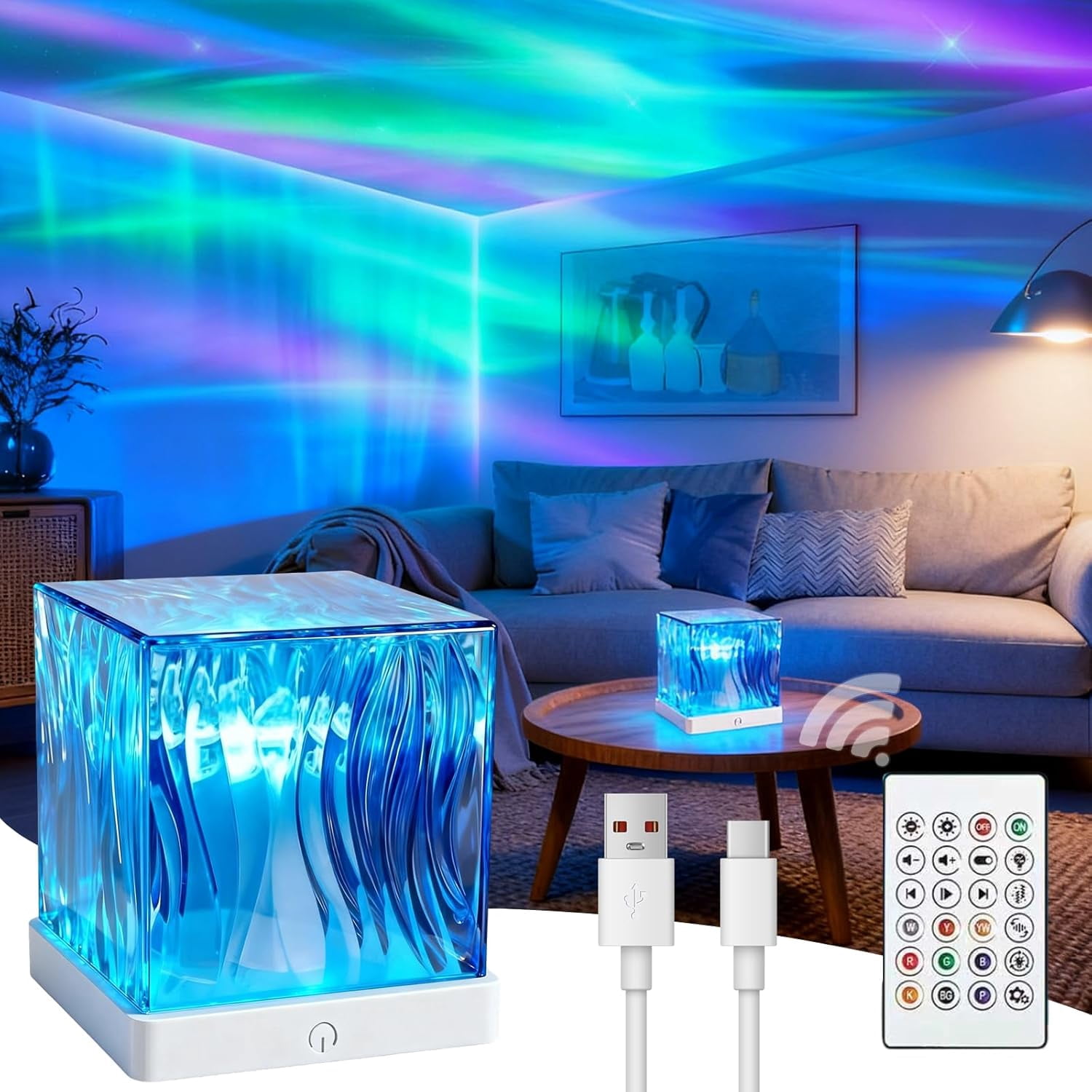 Upbeat Projector Galaxy Projector for with Lights Effect - 16 Color Changing Dimmable ...