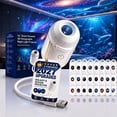 thumbnail image 1 of Galaxy Projector Night Light, 2-in-1 5D Holographic Star Ocean Projector, 360° USB Ceiling Lamp with 24 Films, 1 of 7