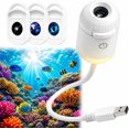 thumbnail image 1 of Galaxy Projector Night Light, 2-in-1 5D Holographic Star Ocean Projector, 360° USB Ceiling Lamp with 3 Films, 1 of 6
