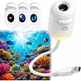 thumbnail image 1 of Galaxy Projector Night Light, 2-in-1 5D Holographic Star Projector, 360° USB Ceiling Lamp with 3 Films, 1 of 6