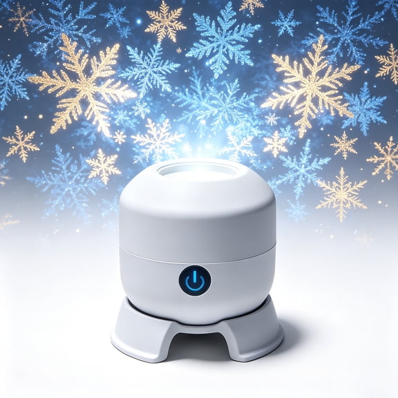 Galaxy Projector Night Light, 360° Rotating LED Projector with Ocean/Snowflake/Christmas , USB Rechargeable & Touch Control, Multi-Angle Base for Bedroom Home Theater