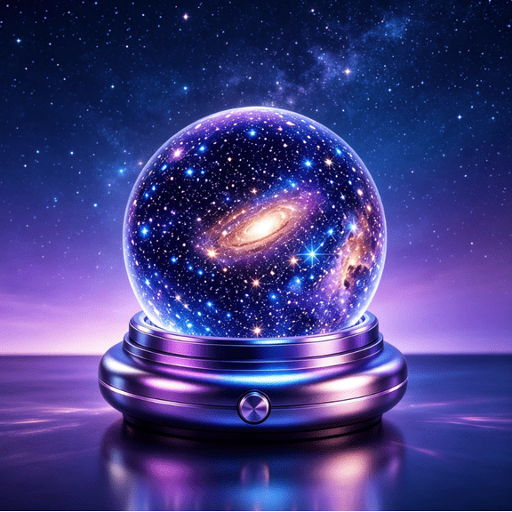Galaxy Projector Night Light, Crystal Ball Star Projector, Starry Sky Night Light Projector, Dreamy MilkyWay Projection, Thoughtful Holiday Gift And Stylish Home Decor