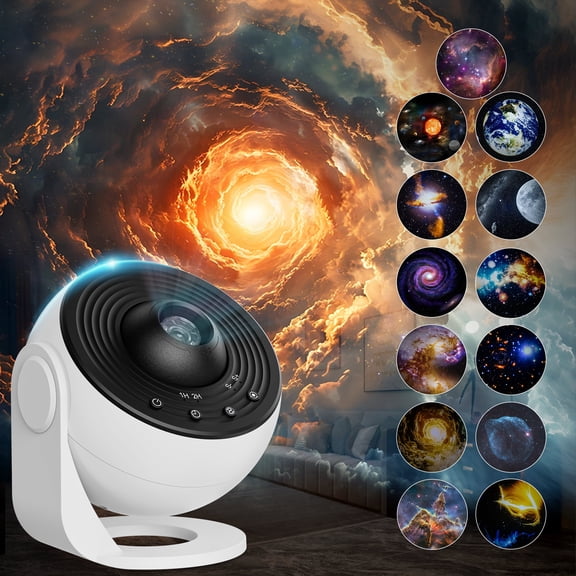 Galaxy Projector Pro, 13-in-1 Star Projector, 360 Rotating Night Light for Bedroom, Kids & Adults