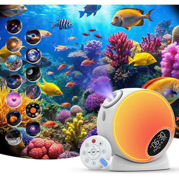 Galaxy Projector Pro for Bedroom,13 in 1 Planetarium  Projector,Night Light with Timer and White Noise,Remote, Clock,Atmosphere Light,LED Space Projector for  Adults Bedroom Decor Gifts