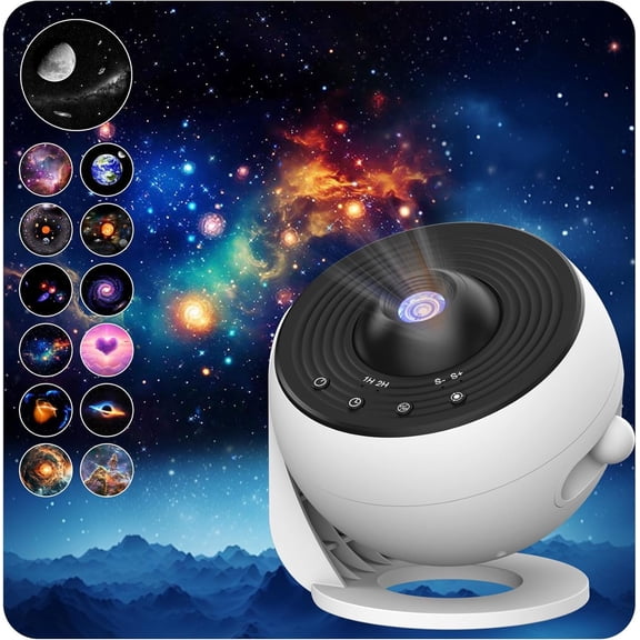 Galaxy Projector Pro for Bedroom,13 in 1 Planetarium  Projector with Solar System & Constellation,360? Rotating Galaxy Light Projector with Timer,Ceiling Night Light for  Adults