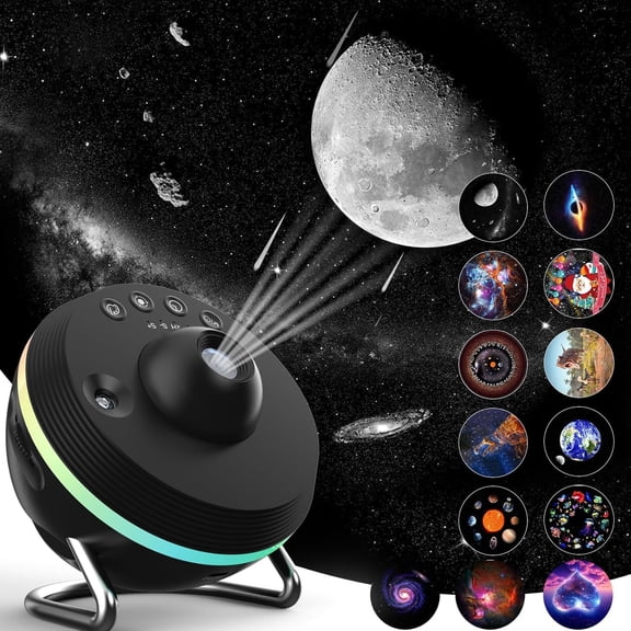 Galaxy Projector Pro for Bedroom, Planetarium  Projector,  Sky Night Light with 13 Film Discs, Solar System Constellation Moon for  Bedroom Ceiling  Living Room Decor Birthday Gifts