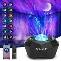 Galaxy Projector, Star Moon Projector w/ Remote Control, 55 Lighting Effects Night Light Projector With Time Function Build-in Bluetooth Speaker for Adult Kids Party Bedroom Skylight Game Home Decor