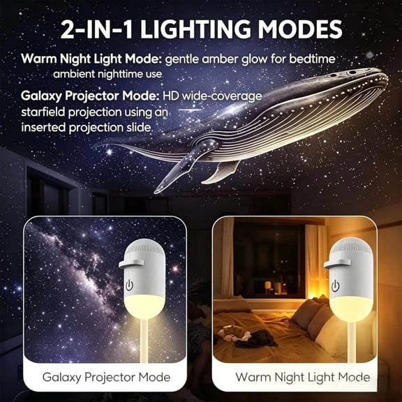 Galaxy Projector Star Sunset Lamp Space Night Light for Bedroom Aurora Planetarium De Galaxias para Mini USB Starry Sky Astronaut Fantasy Ceiling Wall LED Moon Nightlights Decor (3 Projection Films)