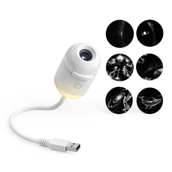 Galaxy Projector for Bedroom, 2-In-1 Galaxy Projector Night Light for Home Ceiling Car Decor Gift