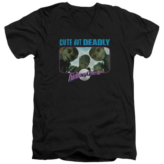 Galaxy Quest - Cute But Deadly - Slim Fit V Neck Shirt - X-Large