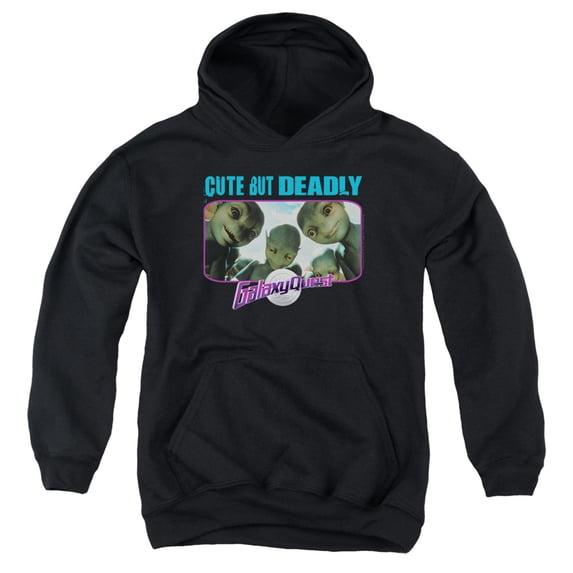 Galaxy Quest Cute But Deadly Youth Pullover Hoodie Sweatshirt Black