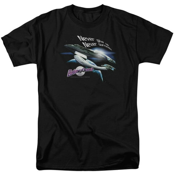 Galaxy Quest Men's Never Surrender T-shirt Black