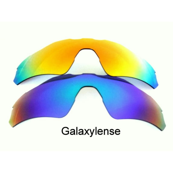 Galaxy Replacement Lenses for Oakley Radar_EV_Path Red & Green Color 100% UVAB