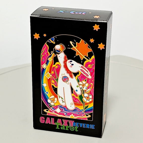Galaxy Reverie Tarot Deck 78 Cute Rabbit-themed Tarot Cards Based on Rider System 10.3*6cm