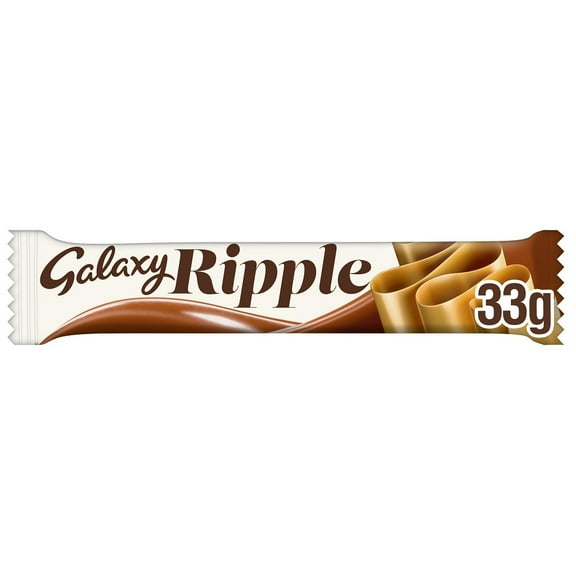 Galaxy Ripple Milk Chocolate Bar 33g (Pack of 8)