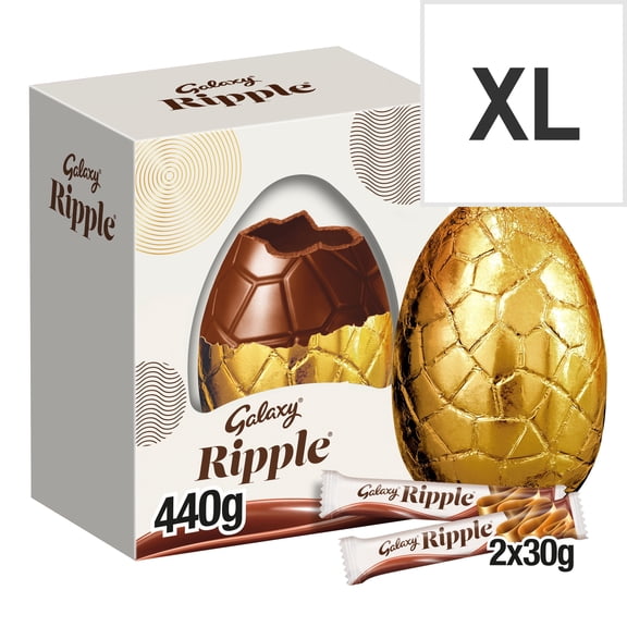 Galaxy Ripple Milk Chocolate Giant Egg 440g, Imported from Britain