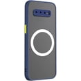 thumbnail image 1 of Galaxy S10 Case [Compatible with Magsafe] Wireless Anti-Scratch Shockproof Matte Clear Transparent Camera Protector Slim Thin Protective Phone Cover Case for Samsung Galaxy S10-Blue, 1 of 7