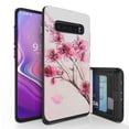 thumbnail image 1 of Galaxy S10+ Case, Duo Shield Slim Wallet Case + Dual Layer Card Holder For Samsung Galaxy S10+ [NOT S10 OR S10e] (Released 2019) Cherry Blossom 3, 1 of 6