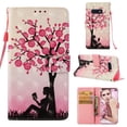 thumbnail image 1 of Galaxy S10 Lite Case for Girls Women, Allytech Synthetic Leather Folio Flip Book Cover Design Cards Holder Wallet Case Cover with Hand Strape Stand Case Cover for Samsung Galaxy S10 Lite, Girl Tree, 1 of 1