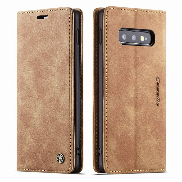Leather Samsung S10 Magnetic Phone Case Magnetic Flip Wallet