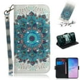 thumbnail image 1 of Galaxy S10 Plus Case, S10 PlusCase, Allytech 3D PU Leather Protective Cover & Pocket Lanyard Wallet with Cards Holder, Support Kickstand Slim Case for Samsung Galaxy S10 Plus, Peacock Flower, 1 of 7