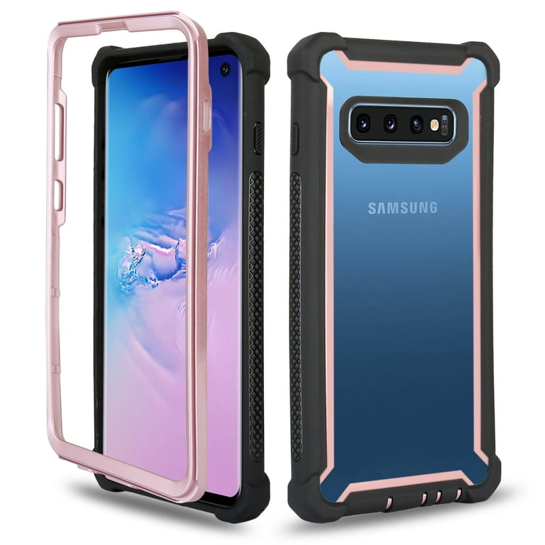Galaxy S10 Plus Rugged Clear Case, Allytech Full-Body Hybrid