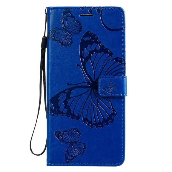 Galaxy S20  5G Case, S20 Plus Wallet Case, Allytech Pretty Retro Embossed Butterfly PU Leather Book Style Wallet Protection Slim Folio Flip Case Cover for Samsung Galaxy S20  6.7", Blue